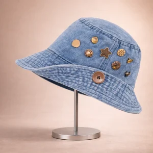 Vintage Muse Denim Bucket Hat